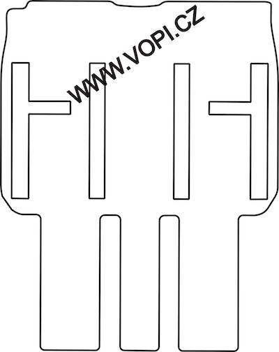 Autokoberce Fiat Ulysse 2002 - 6 míst - zadní sada Autofit (1342)